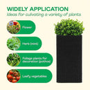 IDZO All-Weather Wicker Planters, Set of 2, 24 in Tall Wicker Planters, Self-Watering with Drainage, Durable PP Material, Raised Garden Bed Alternative, Indoor Outdoor Use, Modern Rattan Design by CozyNest Decor