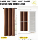 MIULEE Blackout Curtains for Bedroom Living Room 96 Inches Long 2 Panels, Thermal Insulated Room Darkening Drapes Solid Grommet Noise Reduction Light Blocking Window Treatments 40x96 Inch Mocha Brown by TinyTreasures Baby Boutique
