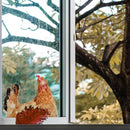 Chicken Lover Gifts Window Stickers, Cute Hens Wall Decals Peel and Stick, Funny Removable Vinyl Chicken Decoration for Farmhouse Kitchen Bedroom Door Refrigerator by CozyNest Decor