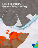 Baby Play Mat 71" X 79" Large Baby Floor Play Mat One-Piece Baby Crawling Mat Non-Slip Cushioned Baby Floor Mat, Activity Playmats for Infants, Babies, Toddlers (71x79, Dinosaur) by TinyTreasures Baby Boutique