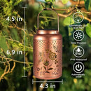 Rose Butterfly Decoration Solar Lanterns Outdoor Waterproof Garden Decor Gifts for Women Mon Grandma Metal Hanging Solar Lights for Outside LED Lanterns for Yard, Patio by GreenHaven Gardens