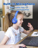 seenda Kids Headphones Wireless, Bluetooth Headphones for Kid with 85/94dB Volume Limit, 45H Play Time, 3 Light Modes, Built-in Mic Headset for Toddler Boy Girl Travel School iPhone iPad Tablet by TinyTreasures Baby Boutique