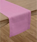 Solino Home Linen Violet Table Runner 90 Inches Long - 100% Pure Linen Hemstitch 14 x 90 Inch Table Runner for Dining, Halloween - Classic Hemstitch by CozyNest Decor