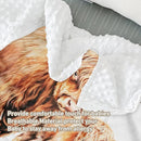 Custom Name Crib Bedding Set - Highland Cow Design, Personalized Floral Nursery Bedding 3-Piece Set– Soft Blanket, Fitted Sheet, Changing Pad Cover – for Newborns Girls Nursery Gifts by TinyTreasures Baby Boutique