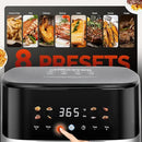 5.8QT Digital Air Fryer with Viewable Window, Adjust Temp & Timer, Air Frying, Reheat, Easy for Frozen Food, Snacks, Dinner, Large Square Basket than Round, Portable for Family & Apartment by CozyNest Decor