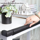 2 Pack L Shape Extra Thick Furniture Table Edge Protectors Foam Baby Safety Bumper Guard 16.4 Ft,Hearth Cushion,for Table, Fireplace, Countertop(with 8 Corners) (Black) by TinyTreasures Baby Boutique