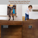 Cabinet Door Magnet, Flat Bottom Cabinet Magnetic Catch with Adhesive, Easy to Install,Only Takes 1 Minute,35lb Magnetic Cabinet Door Drawer Latch(Black, 6Pack) by TinyTreasures Baby Boutique
