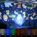 Night Light Projector for Kids - Bedroom Star Projector with Galaxy Planets, Animals Dinosaur World, Constellations, Birthday, Sea World, Christmas, Cupid, Halloween Themes, Gifts for Boys, Girls by TinyTreasures Baby Boutique