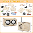 Stem Projects Toys for Boys age 8-12 12-14 Science Kit Building Own Bluetooth Speaker & FM Radio DIY Electronics Kit Science Experiments Kid 9-12 Boy Toys Birthday Gift 8 9 10 11 13 Year Old Teen Girl by TinyTreasures Baby Boutique