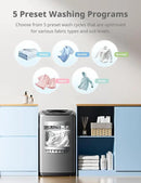Comfee Portable Washing Machine, 0.9 cu.ft Compact Washer With LED Display, 5 Wash Cycles, 2 Built-in Rollers, Space Saving Full-Automatic Washer by CozyNest Decor