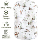 LifeTree Muslin Baby Lounger Cover, Newborn Slipcover Lounger Cover for Boys Girls Infant, Soft 70% Viscose from Bamboo and 30% Cotton, 1 Pack Cover Only, MallardDuck Pattern by TinyTreasures Baby Boutique