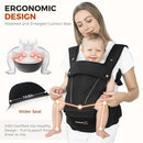 FRUITEAM Baby Carrier, Upgraded Adjustable Knob, 6-in-1 Baby Carrier Newborn to Toddler, Safety-Certified Baby Hip Seat Carrier, Perfect for Travelling Shopping Breastfeeding by TinyTreasures Baby Boutique