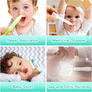 Baby Healthcare and Grooming Kit, 21 in 1 Portable Baby Essentials Kit with Gas Relief Hair Brush Comb Nasal Aspirator for Newborn Boys Girls (21 Kits-Green) by TinyTreasures Baby Boutique