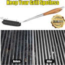 BBQ Replaceable Scraper Cleaning Head, Durable for Cast Iron or Stainless-Steel Grates, Barbecue Cleaner. by GreenHaven Gardens