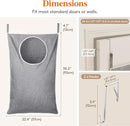 Lifewit 2 Pack Over Door Laundry Hamper, Large Collapsible Hanging Laundry Hamper, Hanging Laundry Basket Bag for Bathroom Bedroom Dirty Clothes Storage Organizer, Light Gray by CozyNest Decor