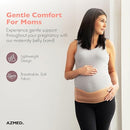 AZMED Maternity Belt Back Support - Adjustable Abdominal Binder for Pregnancy - Belly Band for Pelvic, Waist & Lower Back Comfort - Fits Up to 46 Inches - Beige by TinyTreasures Baby Boutique