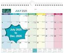 BOCT Wall Calendar 2025-2026 - Includes July 2025 to December 2026-18 Monthly Daily Planner 13 x 9.6 Inches, Julian Dates for New Year Christmas Gifts by TinyTreasures Baby Boutique