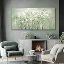 Framed Floral Wall Art Green botanical Canvas 24"x48" Artwork plant print Nature Wall Decor for Home Living Room Bedroom Kitchen Office by CozyNest Decor