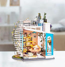 Rolife DIY Miniature House Kit Dora's Rooftop, Tiny House Kit for Adults to Build, Mini House Making Kit with Furnitures, Halloween/Christmas Decorations/Gifts for Family and Friends (Dora's Rooftop) by TinyTreasures Baby Boutique