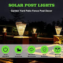 Solar Post Cap Lights 6 Pack Outdoor Waterproof Solar Fence Post Lights Sun Powered Pillar Lights Garden Decorative Yard Patio Walkway Pathway Lights by GreenHaven Gardens