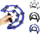 EastRock Double Row Tambourines,Metal Jingles Hand Held Percussion-Half Moon Tambourine for Kids, Adults, KTV, Party by TinyTreasures Baby Boutique