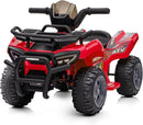 Kids ATV 4 Wheeler, 6V Ride-On Toy for Toddlers Boys & Girls with Music, Forward & Reverse - Red by TinyTreasures Baby Boutique
