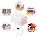 Toy Storage Box for Girls, Large Kids Toy Chest Boxes Organizers and Storage with Lids & Handles for Nursery,Playroom 24.5"x13"x16"(Pink) by TinyTreasures Baby Boutique