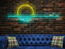 LED Decorative Lights USB Mountains Sunrise Sunset Led Neon Signs Home Decoration Wall Art Holiday Gift Brightness Adjustable 16.5''x9.5'' by CozyNest Decor