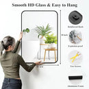Fabuday Black Wall Mirror for Bathroom Over Sink - 20x30 Matte Metal Framed Rectangle Mirror, Rounded Rectangular Vanity Mirrors for Living Room, Bedroom, Entryway, Hallway, Horizontally/Vertically by CozyNest Decor