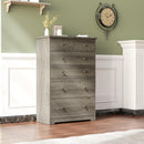 VINGLI Tall Dresser, Rustic Grey Dresser 6 Drawer Chest of Drawers, Wood Gray Dressers for Bedroom, Hallway, Home Office, 31.5" W x 15.75" D x 47.64" H by TinyTreasures Baby Boutique