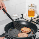 Silicone Cooking Utensils Set - 600°F Heat Resistant, Nonstick Kitchen Utensil Set with Spatulas, Spoons, Whisk, Tongs, BPA Free, Dishwasher Safe, Black by CozyNest Decor