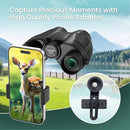 12x30 Compact Binoculars for Adults and Kids, High Power Lightweight Small Binoculars with Phone Adapter for Cruise Ship Hiking Bird Watching Sports Safari Viewing Football Sports Concert by TinyTreasures Baby Boutique