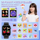 Vakzovy Kids Smart Watch for Kids with 26 Puzzle Games HD Camera MP3 Player Audiobook Video Pedometer Habit Tracking Learn Card Christmas Kid Smart Watch Boys Gift for 5-12 Year Old Toys by TinyTreasures Baby Boutique
