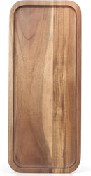 Wooden Serving Platters Acacia Long Charcuterie Boards Rectangle Wood Tray Home Decor Serving Cheese Board Appetizer Snack Plates Kitchen Dinner Platter for Food Dish Rectangular Cake Dessert Trays by CozyNest Decor