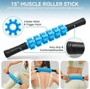 5 in 1 Foam Roller Set for Deep Tissue Muscle Massage, High Density Trigger Point Fitness Patented Exercise Foam Roller, Massage Roller, Massage Ball, Resistance Band, for Whole Body by CozyNest Decor