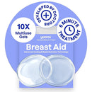 Breast Aid™ Soothing Cryogel Pads for Sore Cracked Nipples with HOCl, 10x Multiuse, Advanced Cooling Tech for Instant Relief & Repair, Rapid Hydration for Lasting Comfort for Breast Feeding Moms by TinyTreasures Baby Boutique