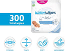 WaterWipes Sensitive+ Newborn & Baby Wipes, 3-In-1 Cleans, Cares, Protects, 99.9% Water, Unscented & Hypoallergenic, 300 Count (5 Packs) by TinyTreasures Baby Boutique