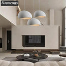 19.7in Wabi Sabi Pendant Lights Kitchen Island Lighting Fixture Ceiling Mount White Modern Japanese Lamp Japandi Chandelier for Dining Living Room Hallway Bedroom Restaurant Hanging Lamp by CozyNest Decor