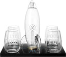 Cryptocurrency Decanter, 450ml Four 12 oz Glasses