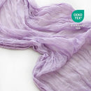 Sioloc 1 Pack Lilac Purple Lavender Cheesecloth Table Runner Fall Autumn Decor for Home 10ft Table Cloth for Tea Wedding Birthday Party Baby Bridal Shower Halloween Thanksgiving by CozyNest Decor