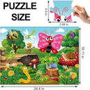 Jumbo Floor Puzzle for Kids, Large Jigsaw Puzzles 35 Piece for Kids Ages 3-5,Preschool Learning & Education Toys, Gifts for 4-8 Year Old Boys and Girls (Insect) by TinyTreasures Baby Boutique