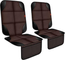 Car Seat Protector 2 Pack Car Seat Cushion Mat Thickest Padding,Waterproof 600D Fabric Car Seat Covers for Non-Slip Backing Mesh Pockets for Baby and Pet (Brown, 2 Pack) by TinyTreasures Baby Boutique