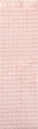 nuLOOM 2' x 8' Cozy Plush SuperiorWash Area Rug, Machine Washable, Non-Slip, Soft Fluffy Shag Carpet for Living Room Bedroom Kids Room Nursery Home Decor, Jeni Blush by CozyNest Decor
