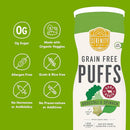Serenity Kids 6+ Months Grain Free Puffs Toddler & Baby Snack | No Added Sugar, Gluten & Rice Free, Allergen Free | Made with Organic Cassava, Veggies, and Herbs | Broccoli & Spinach | 1 Count by TinyTreasures Baby Boutique