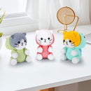 Crochet Kit for Beginners - 3 PCS Dinosaur Cat Crochet Kits with Step-by-Step Video Tutorials, Beginner Crochet Kit for Adults Kid, Crochet Animal Kit for Starters, Cat Dressed as Dinosaur Crochet Set by TinyTreasures Baby Boutique