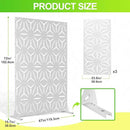 Outdoor Privacy Screen,72" H×47" W Metal Privacy Screen, Freestanding Privacy Fence Panels for Patio by GreenHaven Gardens