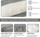 Amagoing Cooling Pregnancy Pillow for Sleeping, 55 inch U Shaped Full Body Maternity Pillow Support for Back, Hip, Belly, Legs for Pregnant Women, Removable Cooling Cover, Pregnant Women Must Have by TinyTreasures Baby Boutique