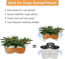 VECELO 5 Tier Vertical Garden Planter, Self Watering Stackable Planters with Wheels for Strawberries, Herbs, Flowers, Vegetables, Gray by CozyNest Decor