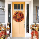 Briful Fall Wreaths for Front Door, 20inch Autumn Magnolia Leaves Wreath with Fruit Harvest Hanging Wreath for Outdoor Porch Home Kitchen Mantel Room Halloween Thanksgiving Decor by CozyNest Decor