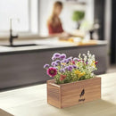 Wildflower Seed Mix Growing Kit - Includes Perennial & Annual Wild Flowers, Burlap Planters, Soil, Wooden Box, and Gardening Tools for Indoor Garden and Patio Planting by GreenHaven Gardens